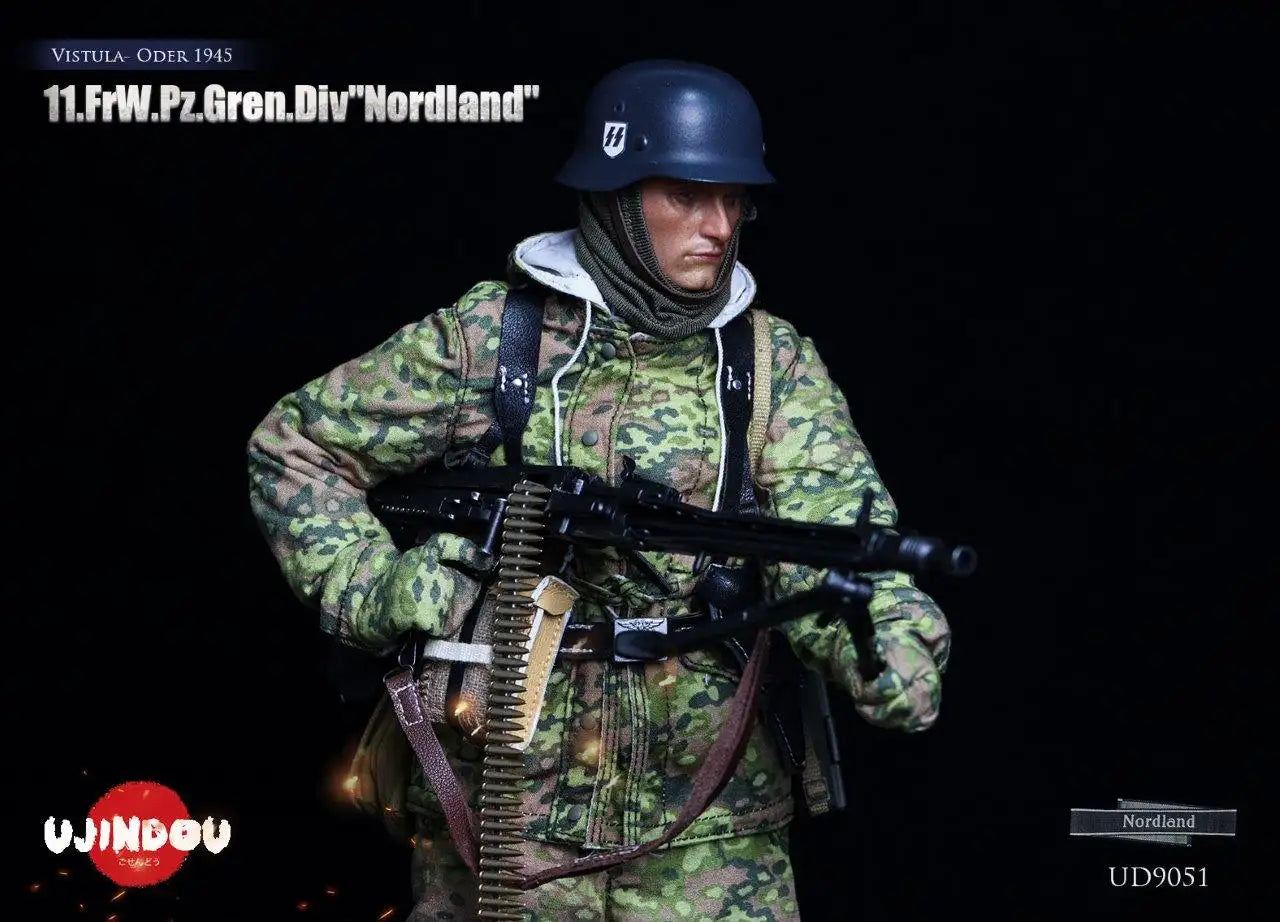 1:6 scale Ujindou WWII German Panzer Grenadier Division "Nordland" 12" Figure UD9051