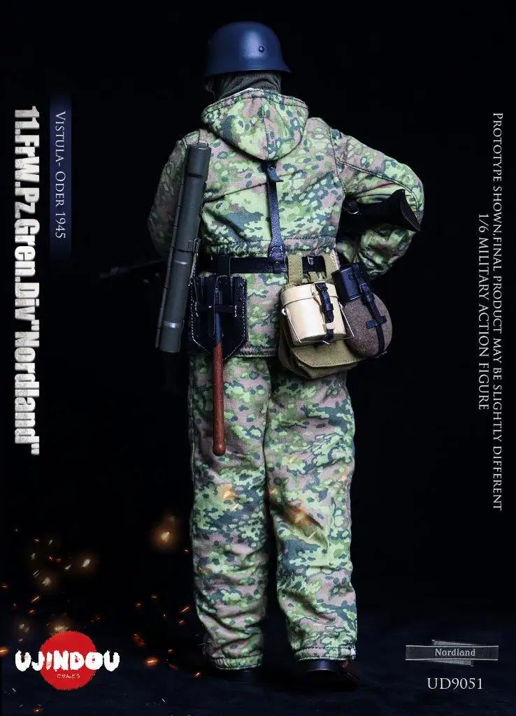1:6 scale Ujindou WWII German Panzer Grenadier Division "Nordland" 12" Figure UD9051